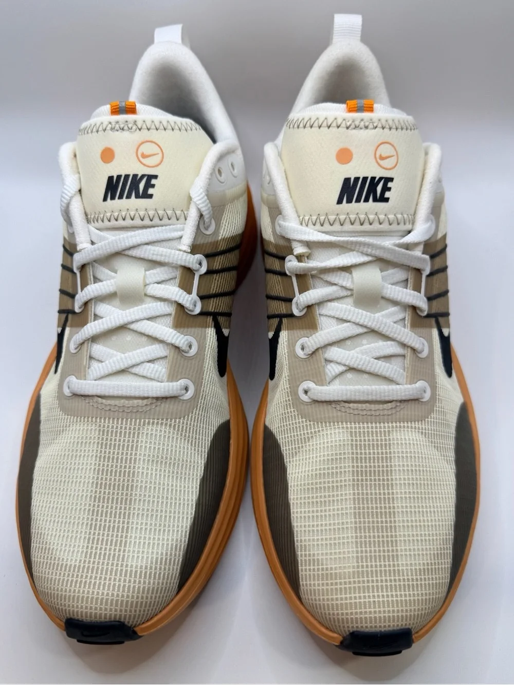 Nike Lunar Roam Sneakers - Cream, Orange & Black